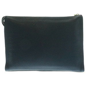 Fendi Clutch Black Bag Green Leather Monster